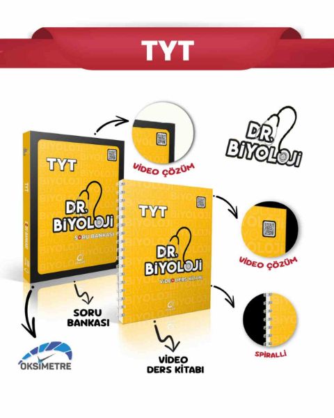 DR BİYOLOJİ SORU BANKASI-DR BİYOLOJİ VİDEO ÇÖZÜM SET resmi