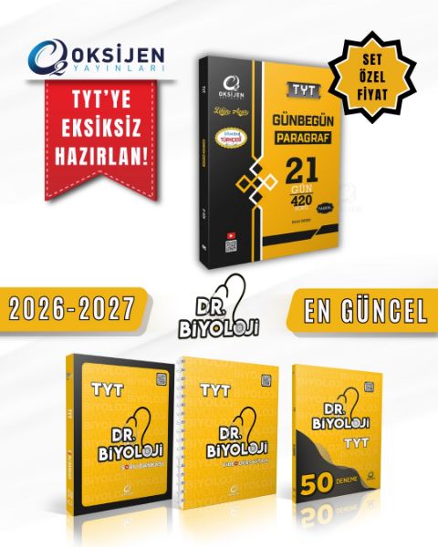 TYT GÜNBEGÜN PARAGRAF-DR. BİYOLOJİ TYT SET resmi