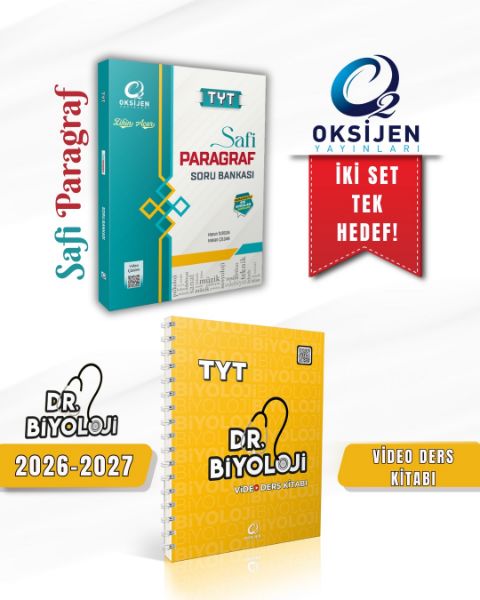 OKSİJEN TYT SAFİ PARAGRAF-DR.BİYOLOJİ TYT VİDEO DERS KİTABI SET için detayları göster OKSİJEN TYT SAFİ PARAGRAF-DR.BİYOLOJİ TYT VİDEO DERS KİTABI SET resmi