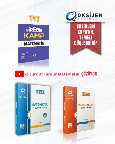 TYT MATEMATİK SORU BANKASI+PROBLEMLER SORU BANKASI+BİREBİR KAMP SET resmi