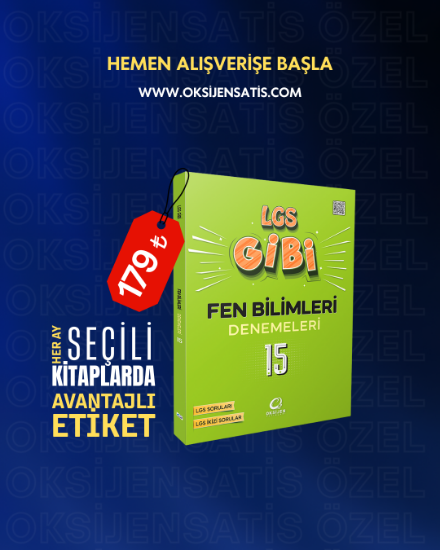 LGS GİBİ FEN BİLİMLERİ DENEMELERİ AVANTAJLI ETİKET resmi