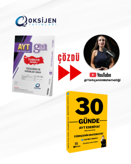 TÜRKÇENİN MATEMATİĞİ 30 GÜNDE AYT EDEBİYAT+AYT TÜRKİYE GENELİ DENEME resmi
